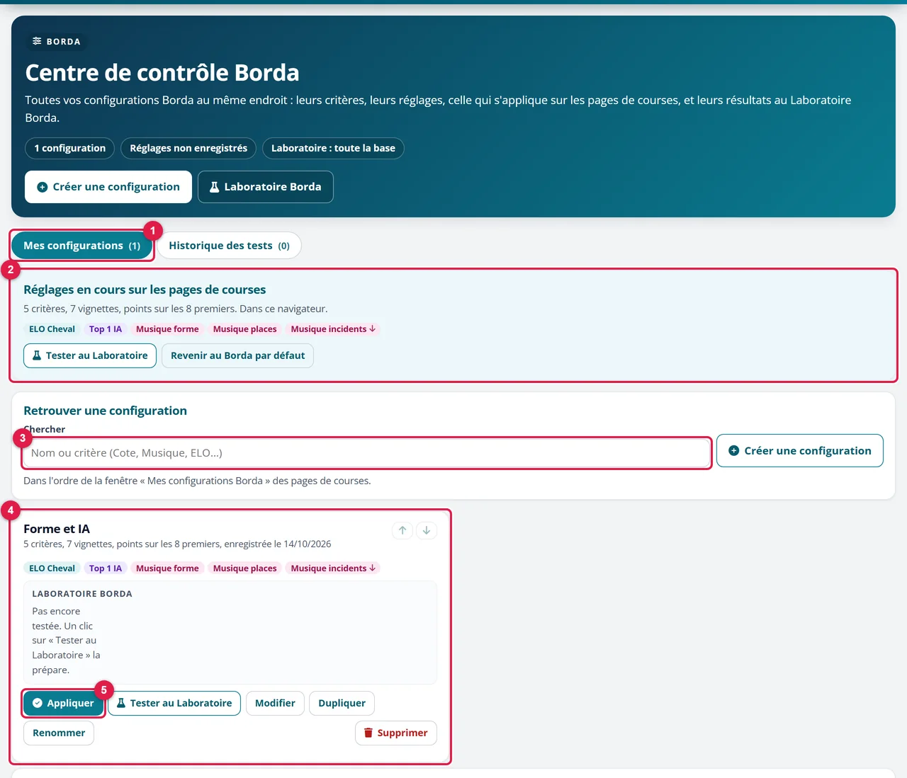 Le Centre de contrôle Borda