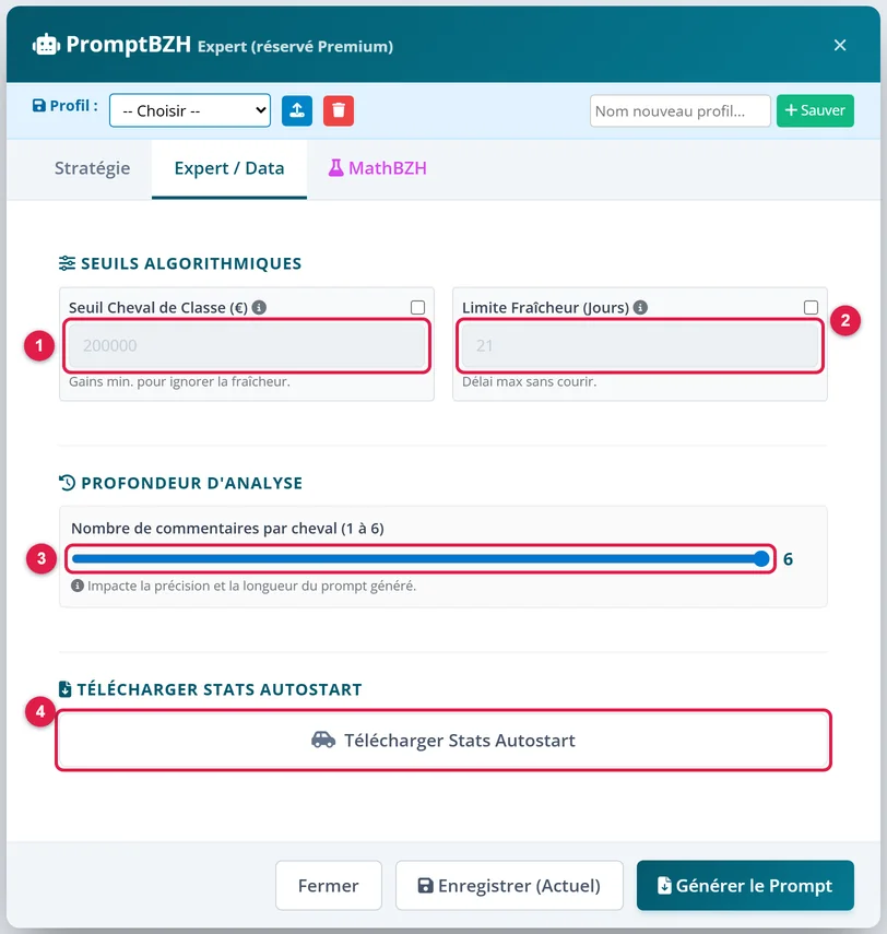 L'onglet Expert / Data
